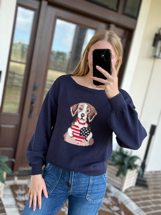 American Heart Puppy Sweater